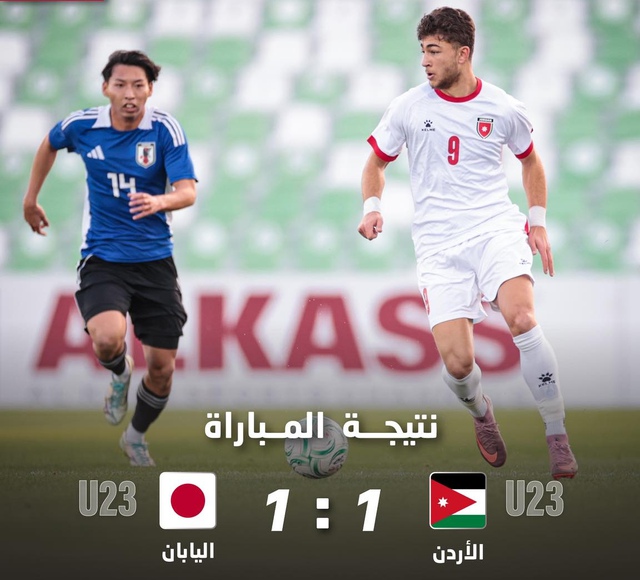 Cầm h&ograve;a U.23 Nhật Bản, U.23 Jordan gửi th&ocirc;ng điệp nặng k&yacute; đến U.23 Việt Nam- Ảnh 1.