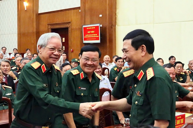 Đại tướng Phan Văn Giang gặp mặt c&aacute;n bộ cao cấp qu&acirc;n đội nghỉ hưu ph&iacute;a nam- Ảnh 1.
