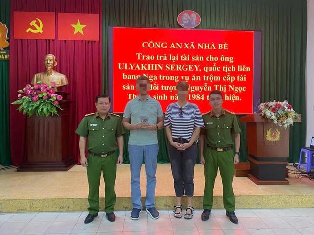 C&ocirc;ng an TP.HCM bắt giữ người gi&uacute;p việc trộm t&agrave;i sản của người nước ngo&agrave;i - Ảnh 1.