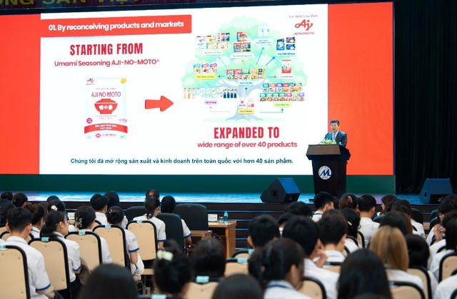 TGĐ Ajinomoto Việt Nam chia sẻ b&agrave;i học &lsquo;Mục đ&iacute;ch tồn tại&rsquo; c&ugrave;ng h&agrave;ng trăm sinh vi&ecirc;n- Ảnh 2.
