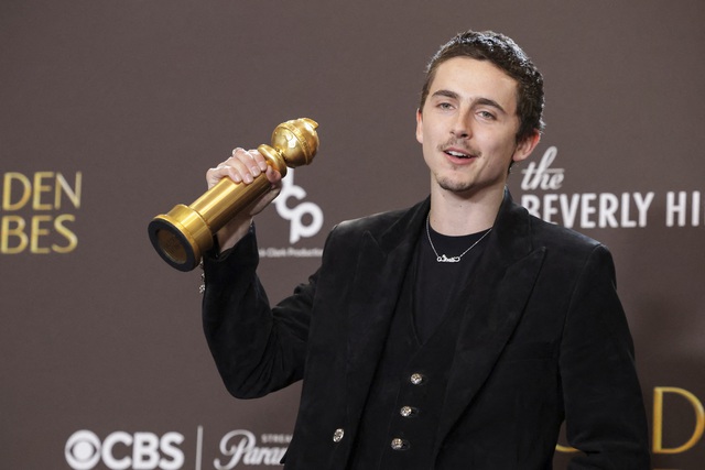 'Ch&agrave;ng thơ' Timoth&eacute;e Chalamet đ&aacute;nh bại Leonardo DiCaprio tại Quả cầu v&agrave;ng 2026- Ảnh 1.