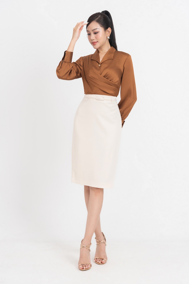 Diện trang phục sắc nâu sang trọng không cần phô trương - Ảnh 6.