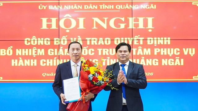 &Ocirc;ng Nguyễn Thanh Ho&agrave;i l&agrave;m Gi&aacute;m đốc Trung t&acirc;m Phục vụ h&agrave;nh ch&iacute;nh c&ocirc;ng tỉnh Quảng Ng&atilde;i - Ảnh 1.