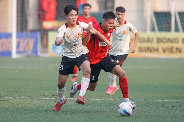 ĐH C&ocirc;ng nghiệp H&agrave; Nội 1-1 Trường ĐH Đại Nam: Si&ecirc;u phẩm từ khoảng c&aacute;ch 35 m - Ảnh 2.