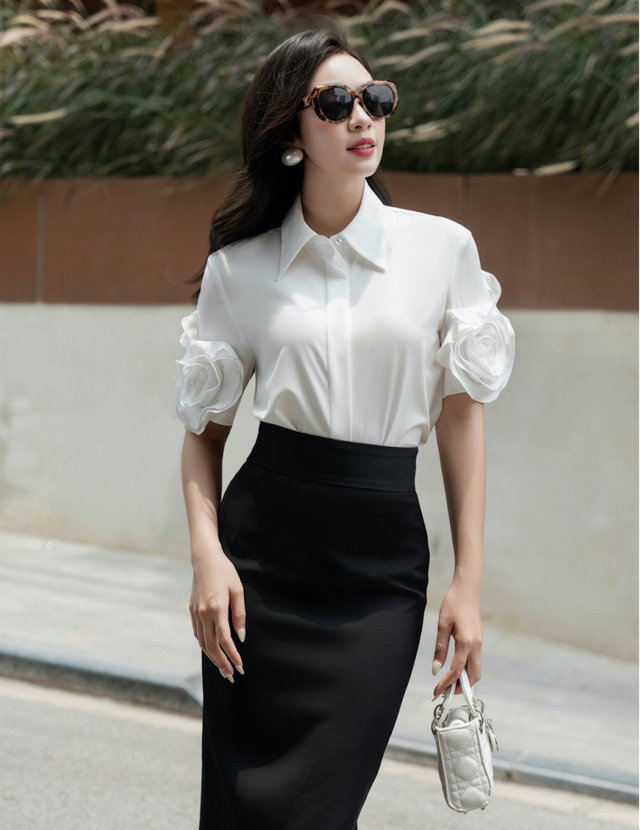 Áo tay lửng với muôn kiểu biến hóa, làm chủ môi trường công sở - Ảnh 3.