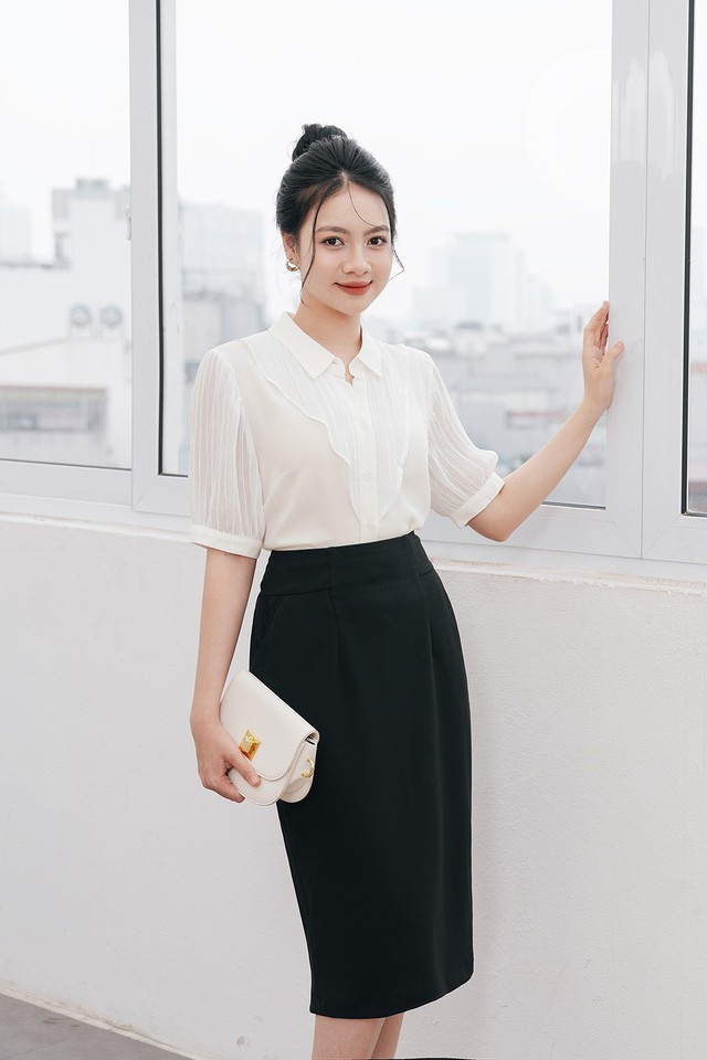 Áo tay lửng với muôn kiểu biến hóa, làm chủ môi trường công sở - Ảnh 6.