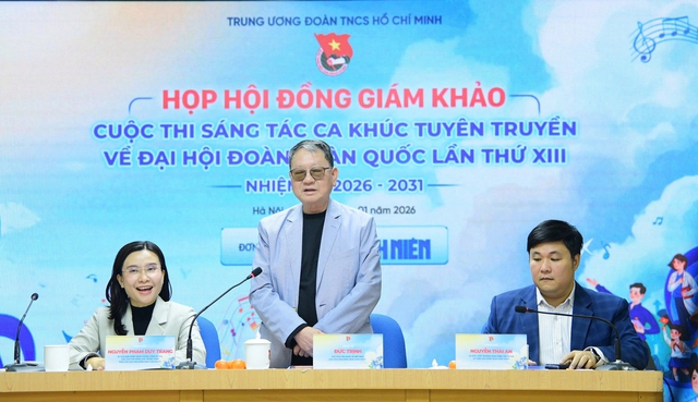 Đã chọn được tác phẩm xuất sắc của cuộc thi Sáng tác ca khúc Đại hội Đoàn XIII - Ảnh 1. Đã chọn được tác phẩm xuất sắc của cuộc thi Sáng tác ca khúc Đại hội Đoàn XIII - Ảnh 1.