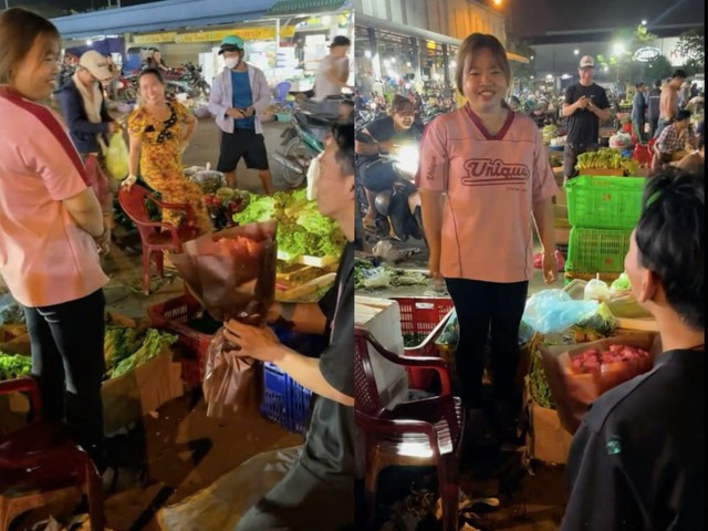 Chàng trai bốc vác cầu hôn bạn gái bán rau, cả chợ Bình Điền ai cũng vui - Ảnh 1.