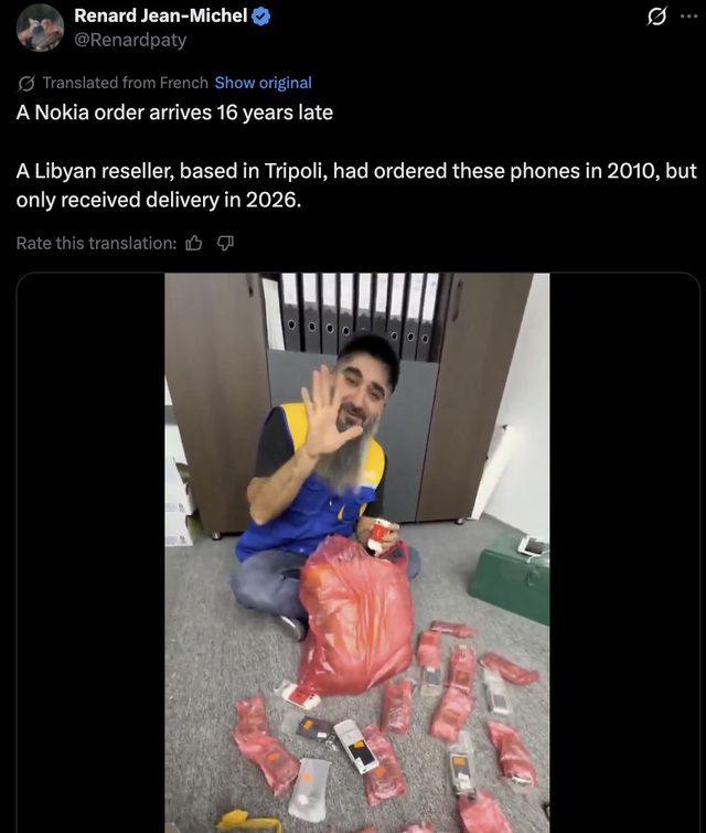 Lô hàng điện thoại Nokia được chuyển đến người nhận sau 16 năm - Ảnh 1.
