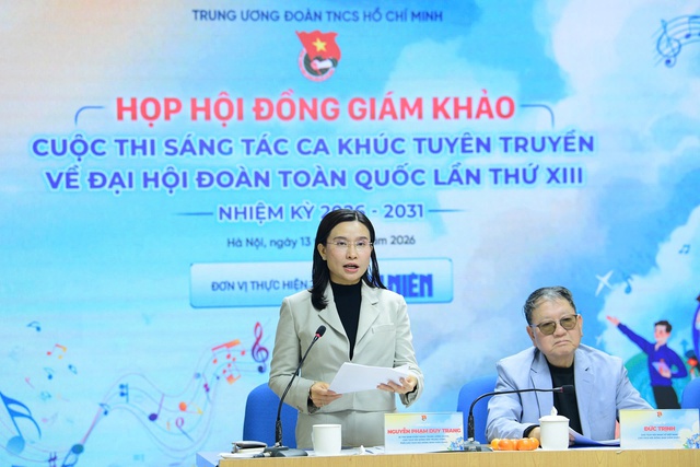Đã chọn được tác phẩm xuất sắc của cuộc thi Sáng tác ca khúc Đại hội Đoàn XIII - Ảnh 2. Đã chọn được tác phẩm xuất sắc của cuộc thi Sáng tác ca khúc Đại hội Đoàn XIII - Ảnh 2.