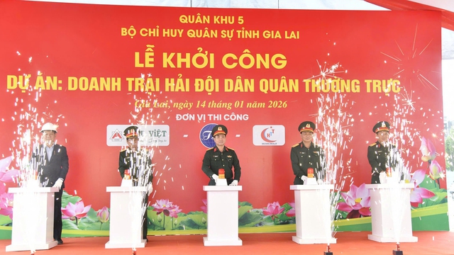 Gia Lai khởi công Doanh trại Hải đội dân quân thường trực - Ảnh 1.