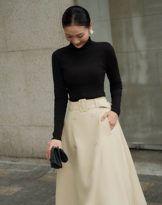 Diện mạo mới của chân váy dáng dài- Ảnh 1.