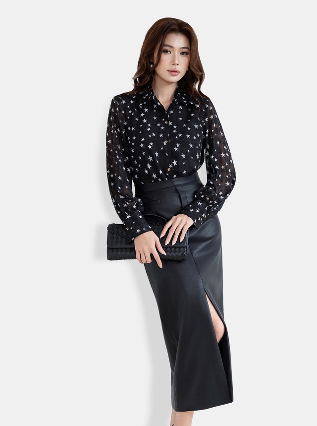 'Bật' cá tính, đưa chất đường phố vào công sở với bản phối từ chân váy da - Ảnh 7.