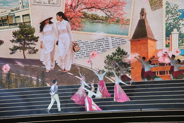 Mai anh đ&agrave;o Đ&agrave; Lạt rực rỡ sắc xu&acirc;n trong đ&ecirc;m khai hội- Ảnh 3.