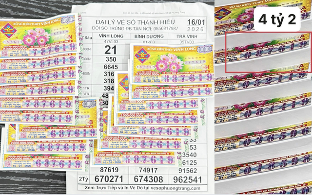 C&acirc;y v&eacute; tr&uacute;ng 4,2 tỉ xổ số miền Nam xuất hiện, h&agrave;ng loạt kh&aacute;ch nhận 'tiền tươi' - Ảnh 1.