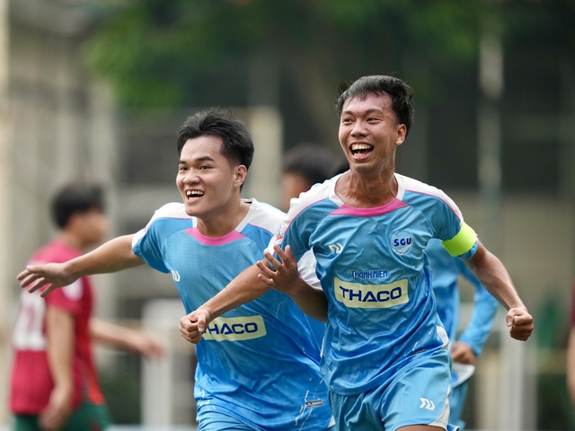 Trường ĐH Sài Gòn 1-0 Trường ĐH Quốc tế Sài Gòn: Nuôi hy vọng - Ảnh 2.