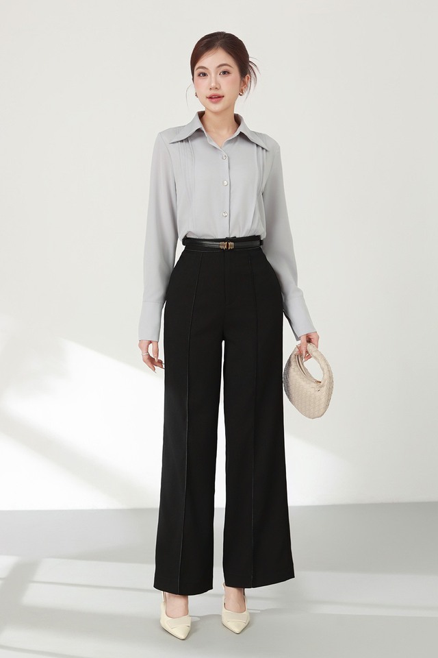 Sơ mi và quần ống rộng: Khi sự thoải mái trở thành tuyên ngôn phong cách- Ảnh 2.