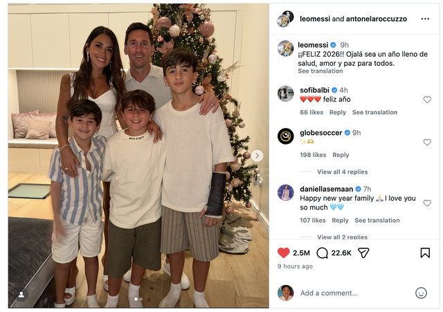 Th&ocirc;ng điệp đầu năm 2026 của Messi, bất ngờ kh&ocirc;ng c&oacute; World Cup: Mong mỏi thế giới h&ograve;a b&igrave;nh- Ảnh 1.