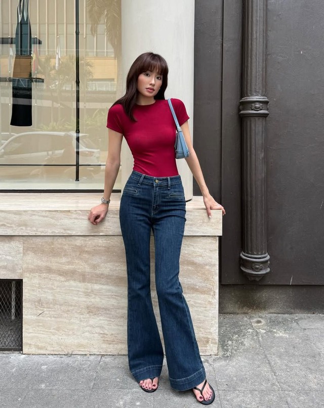 Không phải skinny, quần jeans ống loe mới là lựa chọn của nàng sành mặc- Ảnh 2.