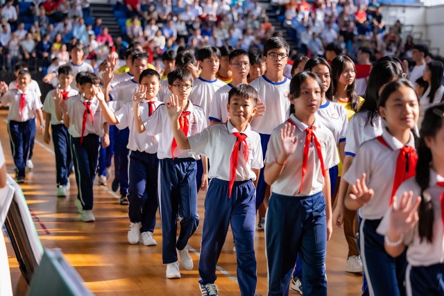 Nestl&eacute; MILO đồng h&agrave;nh c&ugrave;ng l&ecirc;̃ khai mạc hội thi thể dục thể thao học sinh TP.HCM - Ảnh 4.