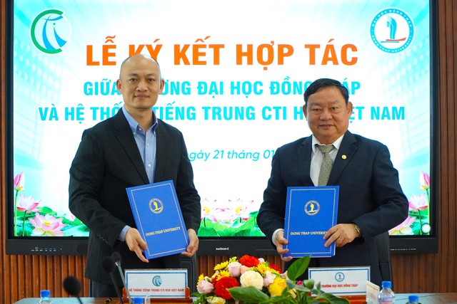 Trường ĐH Đồng Th&aacute;p khai trương Trung t&acirc;m đ&agrave;o tạo tiếng Trung v&agrave; Khảo th&iacute; HSK ĐBSCL - Ảnh 1.