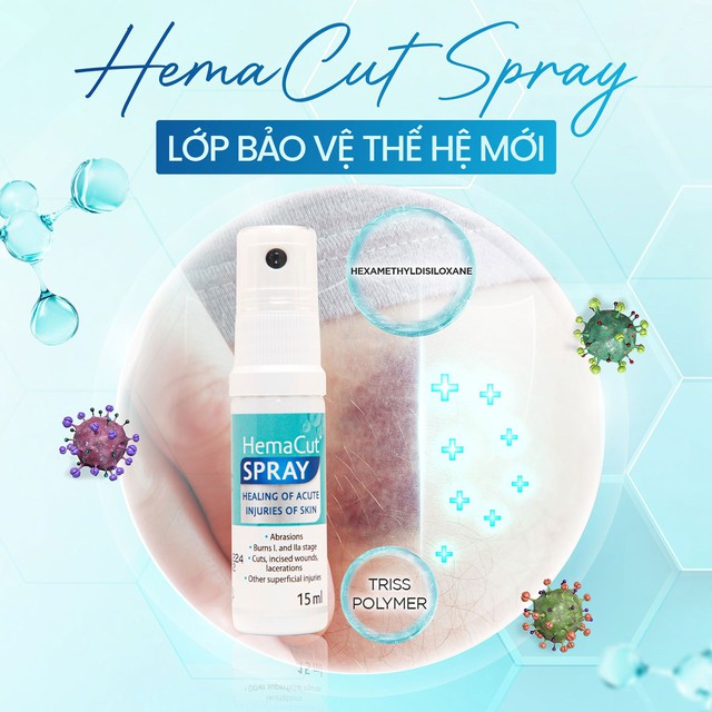 Xịt vết thương mạn tính Hemacut Spay có tốt không? - Ảnh 1.