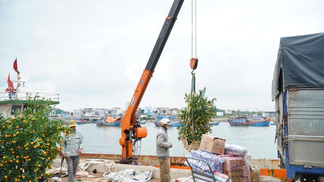 Đưa h&agrave;ng Tết ra đảo L&yacute; Sơn: Kh&ocirc;ng để thiếu hụt nguồn h&agrave;ng phục vụ người d&acirc;n- Ảnh 4.