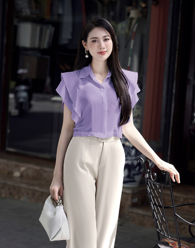 Biến trang phục đơn điệu trở nên dịu dàng nhờ áo cánh tiên- Ảnh 4. Biến trang phục đơn điệu trở nên dịu dàng nhờ áo cánh tiên- Ảnh 4.