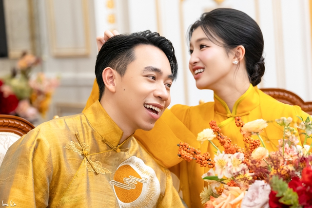 Lễ hằng thuận của &Aacute; hậu Phương Nhi v&agrave; chồng thiếu gia - Ảnh 4.