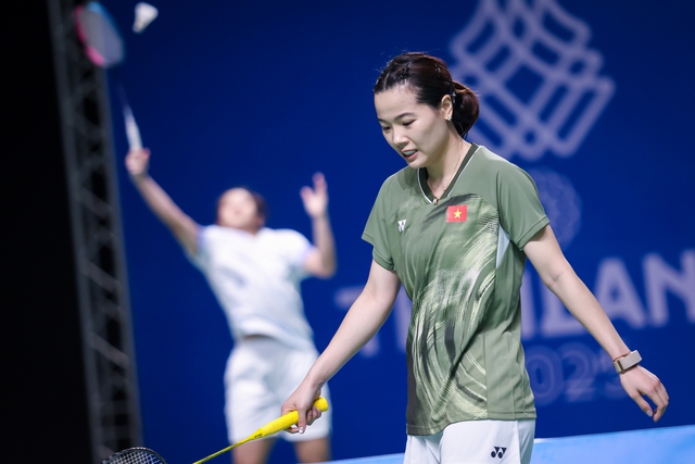 Nguyễn Thùy Linh dừng chân đáng tiếc ở tứ kết giải cầu lông Indonesia Masters 2026- Ảnh 2. Nguyễn Thùy Linh dừng chân đáng tiếc ở tứ kết giải cầu lông Indonesia Masters 2026- Ảnh 2.