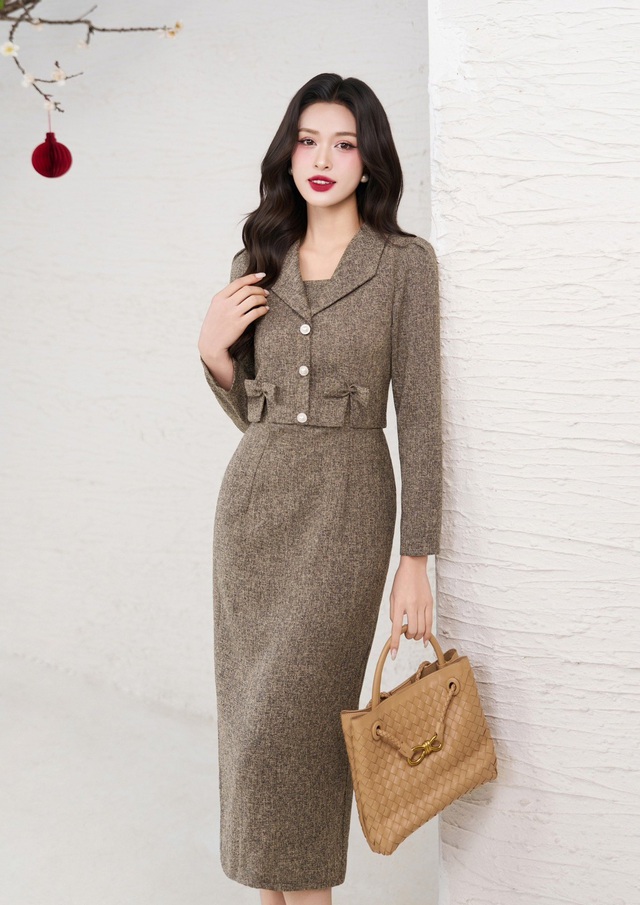 Đi làm ngày lạnh, nàng công sở mặc gì để vừa ấm áp vừa xinh đẹp? - Ảnh 2.