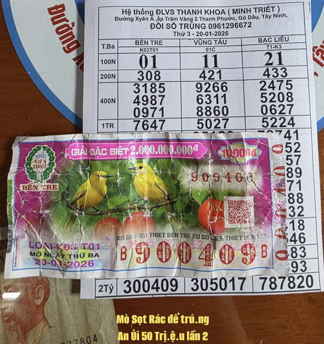 Tờ v&eacute; số vứt th&ugrave;ng r&aacute;c&hellip; tr&uacute;ng xổ số miền Nam, bất ngờ xảy ra ph&uacute;t cuối - Ảnh 1.