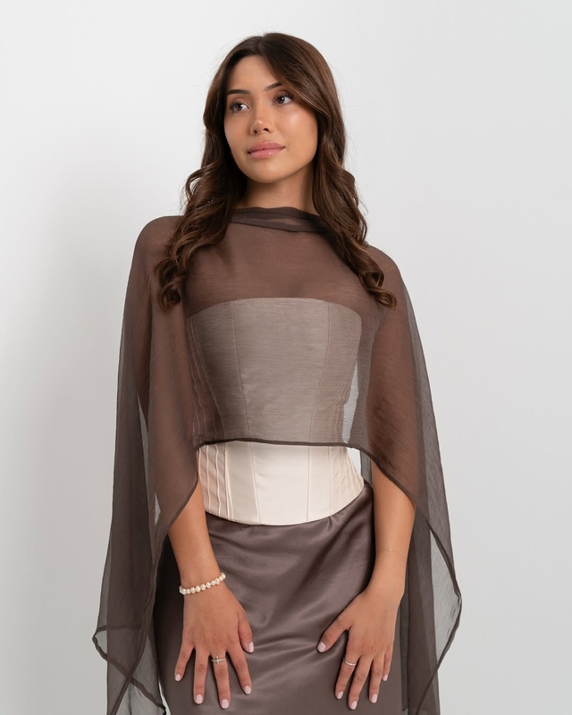 Voan mỏng layer áo corset, tôn lên nét gợi cảm lôi cuốn - Ảnh 1.