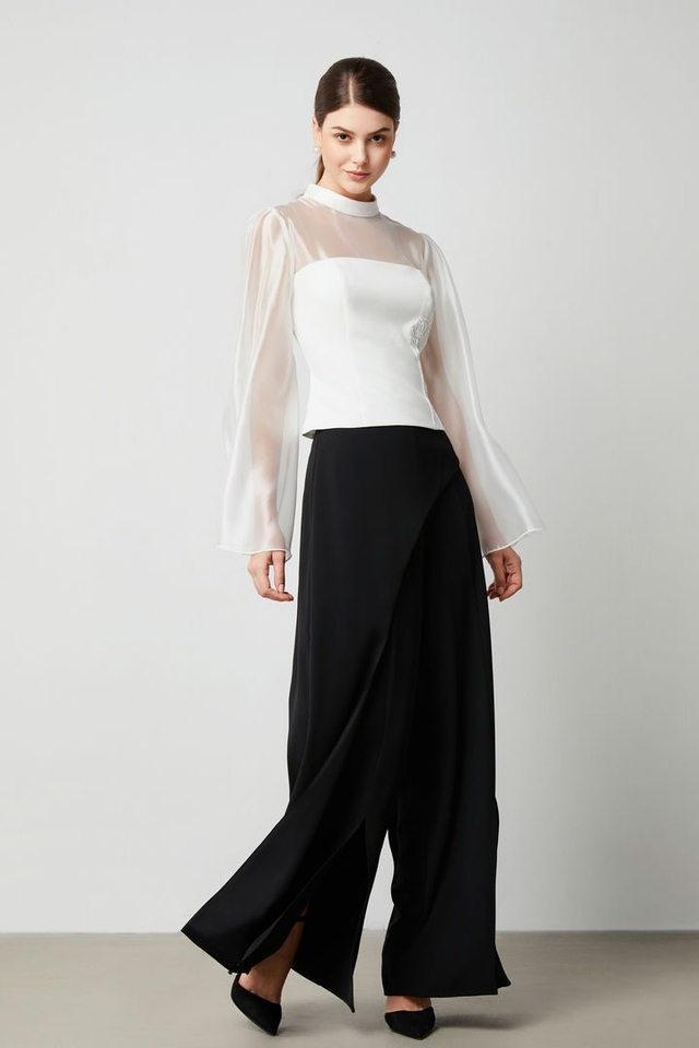 Voan mỏng layer áo corset, tôn lên nét gợi cảm lôi cuốn - Ảnh 3.