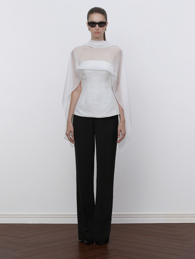 Voan mỏng layer áo corset, tôn lên nét gợi cảm lôi cuốn - Ảnh 6.