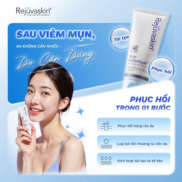 Hiệu quả l&acirc;m s&agrave;ng cho thấy c&ocirc;ng dụng cải thiện nền da sau breakout của Scar Esthetique - Ảnh 1.