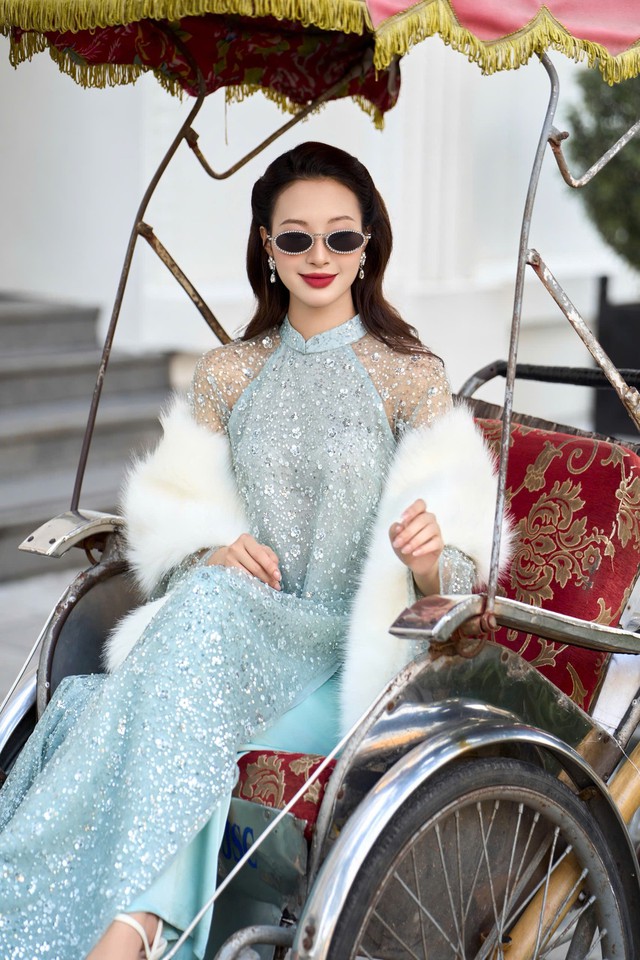 Xuân về, áo dài cách tân gợi mở vẻ đẹp tươi mới - Ảnh 7.