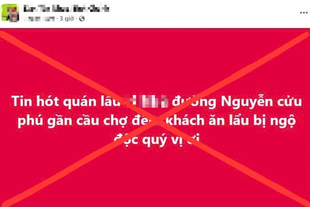 Thông tin 'thực khách ăn lẩu bị ngộ độc' tại TP.HCM là tin giả- Ảnh 1. Thông tin 'thực khách ăn lẩu bị ngộ độc' tại TP.HCM là tin giả- Ảnh 1.