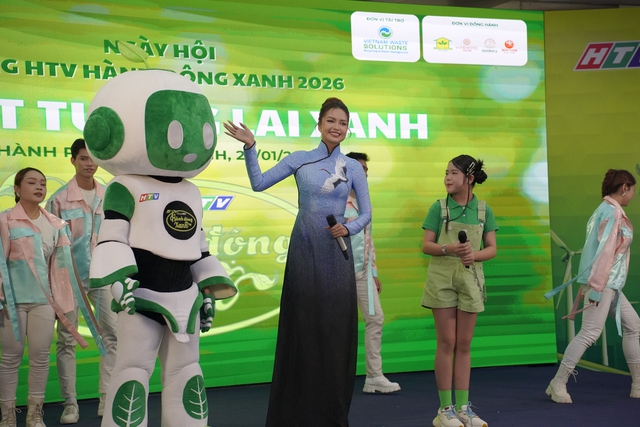 Hoa hậu Ngọc Ch&acirc;u l&agrave; 'Đại sứ xanh HTV 2026'- Ảnh 3.