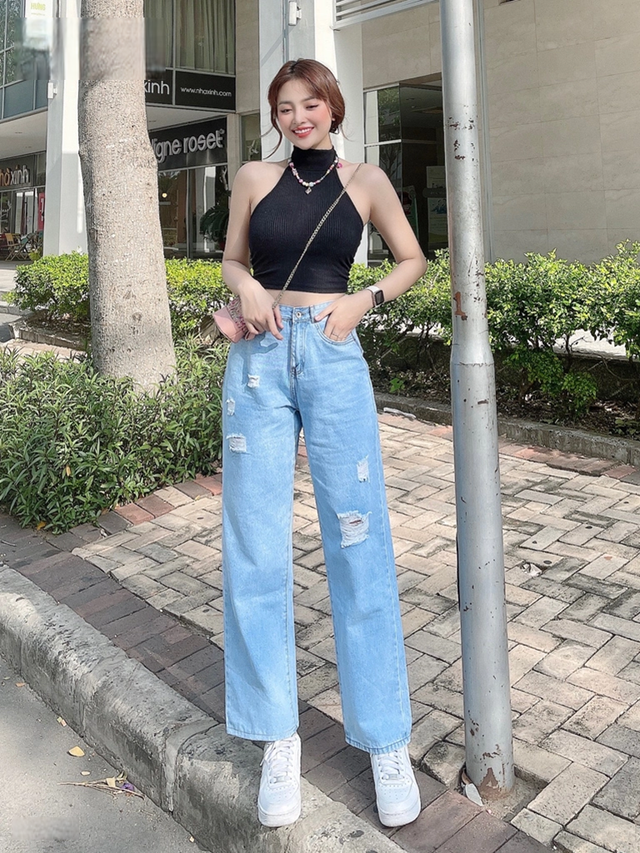 Muôn vàn phong cách với giày sneaker và quần denim - Ảnh 8.