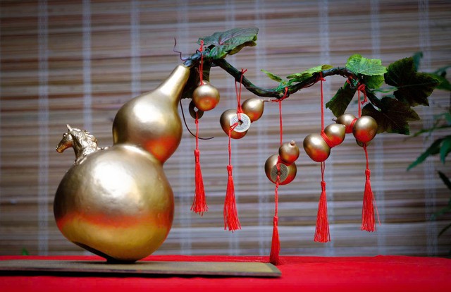 H&ocirc; biến quả bầu hồ l&ocirc; th&agrave;nh những t&aacute;c phẩm độc đ&aacute;o - Ảnh 6.