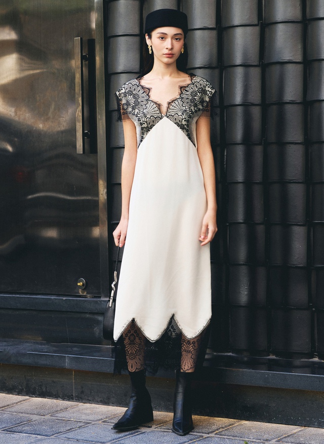 Váy dáng dài từ lụa, nhung the, organza đặc sắc, hoàn hảo cho mùa lạnh- Ảnh 5.