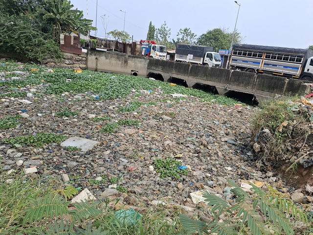 R&aacute;c tr&agrave;n lan b&ecirc;n bờ v&agrave; l&ograve;ng k&ecirc;nh Ti&ecirc;u- Ảnh 1.