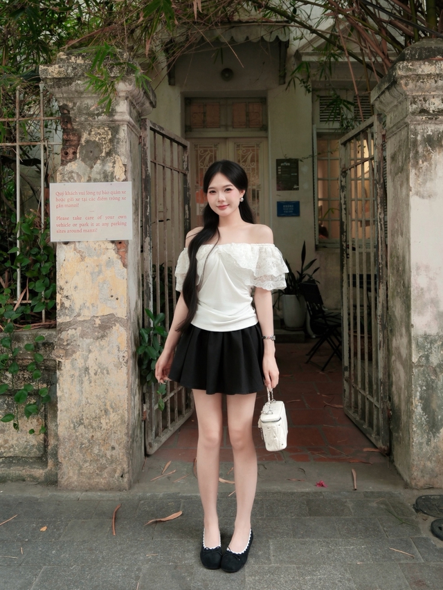 Ch&acirc;n v&aacute;y đen đơn giản nhưng tạo n&eacute;t ph&aacute; c&aacute;ch - Ảnh 6.