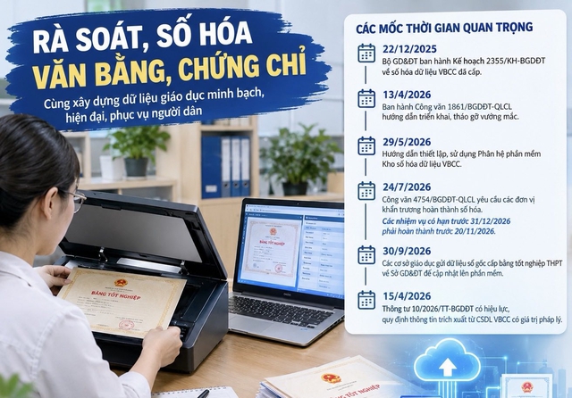 TP.HCM rà soát, chuẩn hóa dữ liệu bằng tốt nghiệp THPT từ năm 1985 đến nay - Ảnh 1.