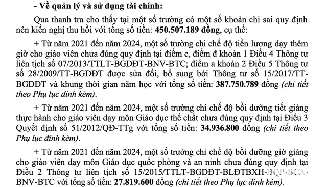 Thanh tra các THPT ở Gia Lai, phát hiện chi sai, thiếu phòng học - Ảnh 2.