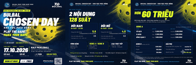 BULBAL MAKE YOUR NAME 2026: S&acirc;n chơi đặc sắc cho cộng đồng y&ecirc;u th&iacute;ch pickleball- Ảnh 3.