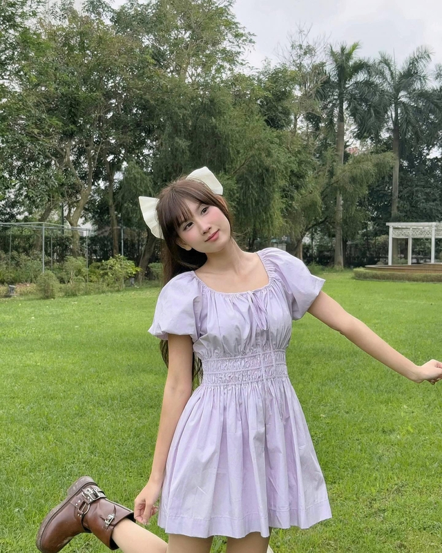 Sắc tím dịu dàng mang đến diện mạo ngọt ngào cho phái đẹp - Ảnh 8.