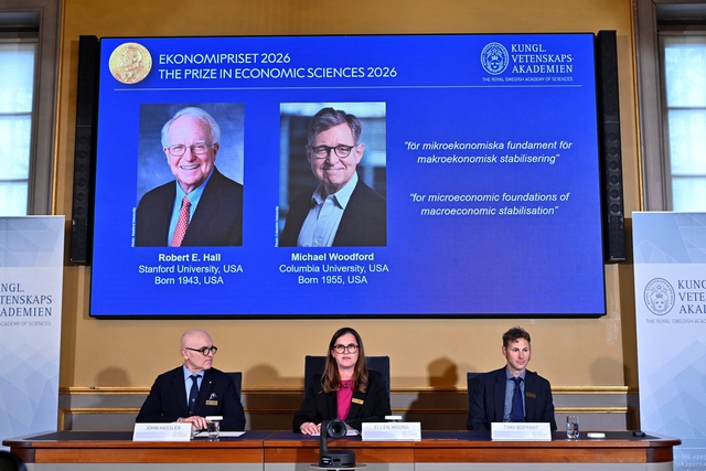 Giải Nobel Kinh tế 2026 cho mô hình đột phá giúp 'chèo lái' nền kinh tế- Ảnh 1.