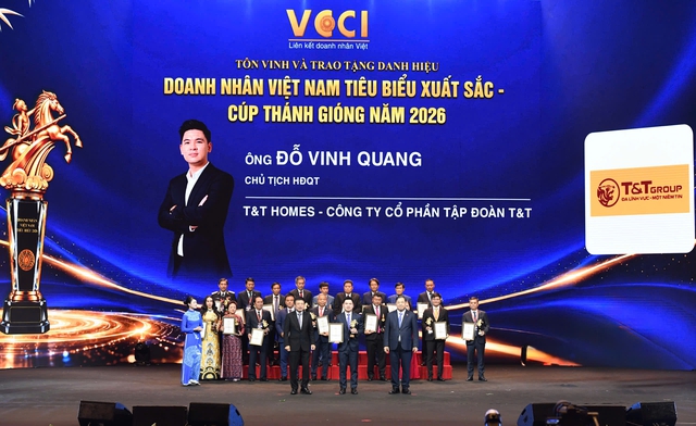 Ph&oacute; chủ tịch T&T Group Đỗ Vinh Quang nhận C&uacute;p Th&aacute;nh Gi&oacute;ng 2026- Ảnh 1.
